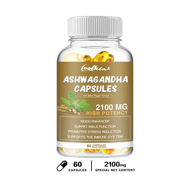 Organic Ashwagandha Extract Gel Capsules